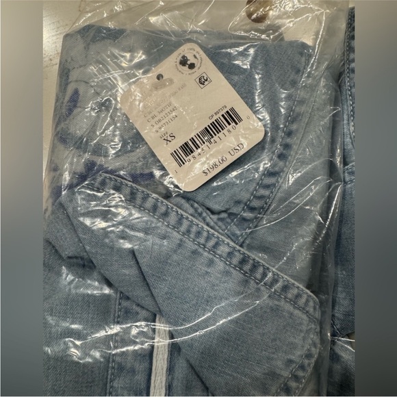 🎉LAST PIECE🎉Free People Free Airbrushed Blossom Denim Top - Women's - Picture 8 of 11